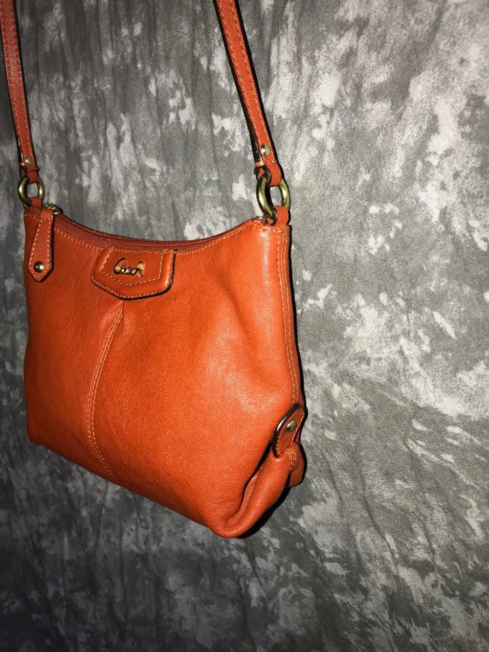 Coach Orange Ashley Swingpack Crossbody Bag